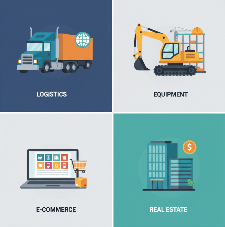 Illustration of business financing solutions